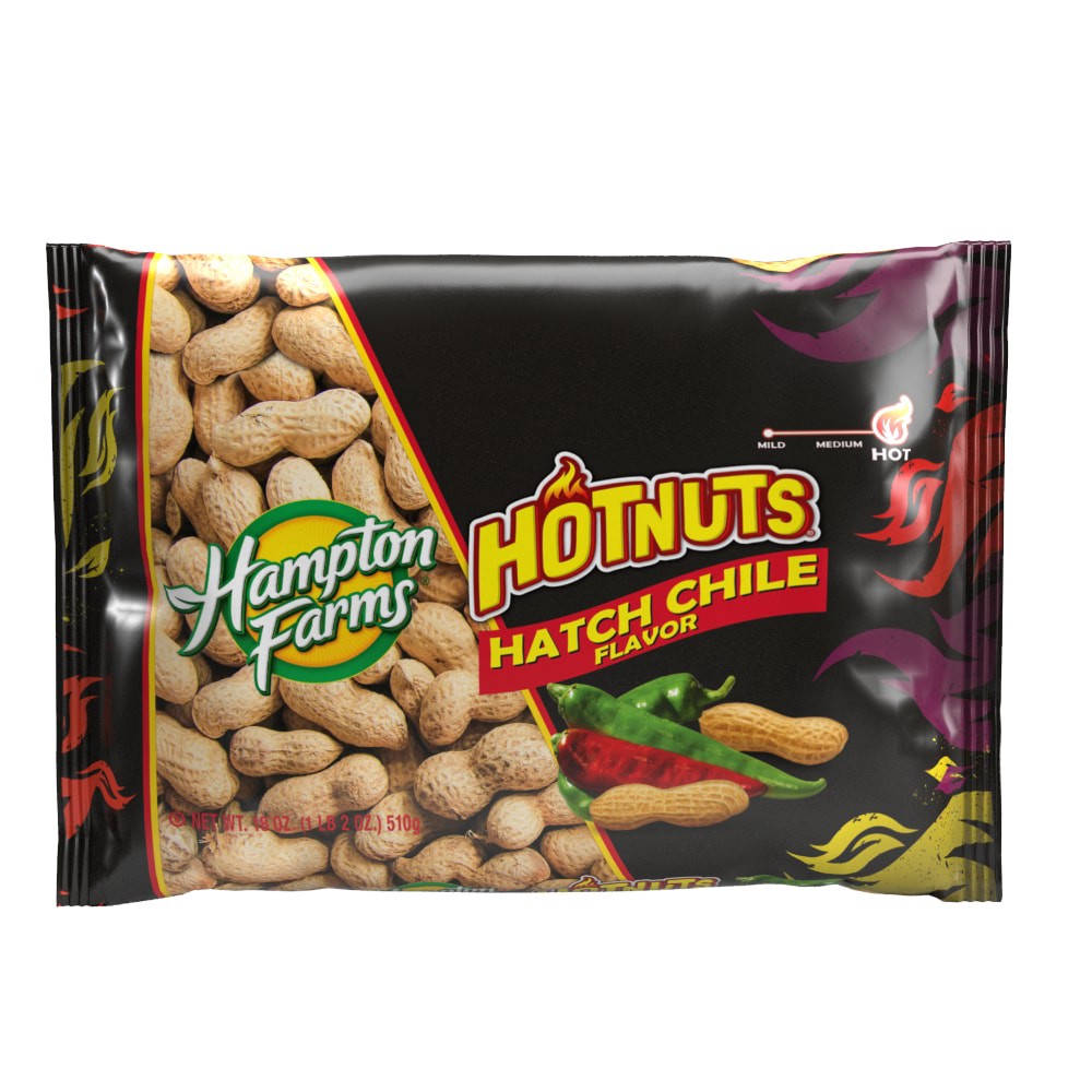 slide 2 of 2, Hampton Farms Hatch Chile Hotnuts, 1 lb 2 oz