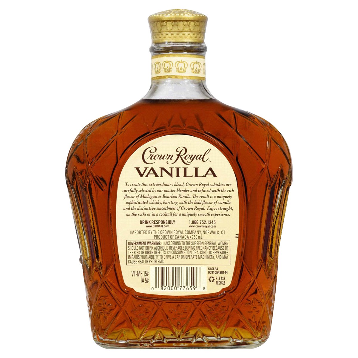 slide 2 of 3, Crown Royal Vanilla Flavored Whisky, 750 ml