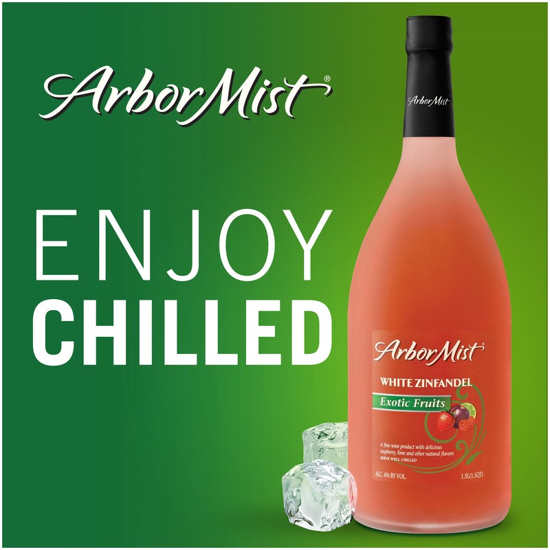 slide 4 of 4, Arbor Mist Exotic Fruits White Zinfandel Wine, 1.5 l