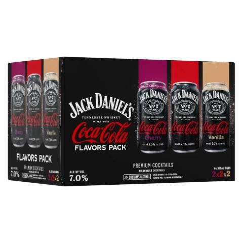 slide 1 of 1, Jack Daniel's Jack & Coke Variety Pack, 612 pkoz