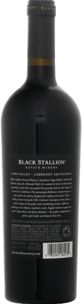 slide 8 of 8, Black Stallion Napa Valley Cabernet Sauvignon Red Wine - 750ml Bottle, 750 ml