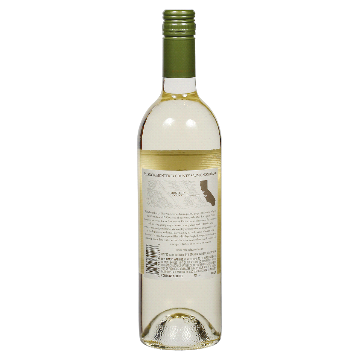 slide 2 of 2, Estancia Sauvignon Blanc White Wine, 750 ml