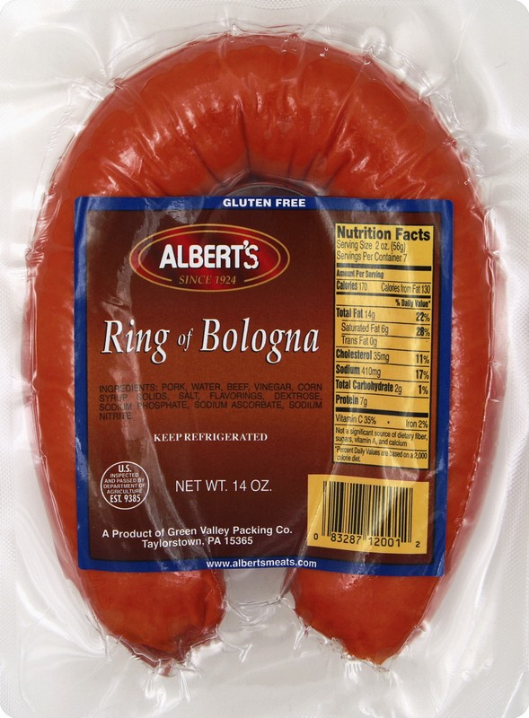 slide 1 of 1, Albert's Bologna, Ring, 14 oz