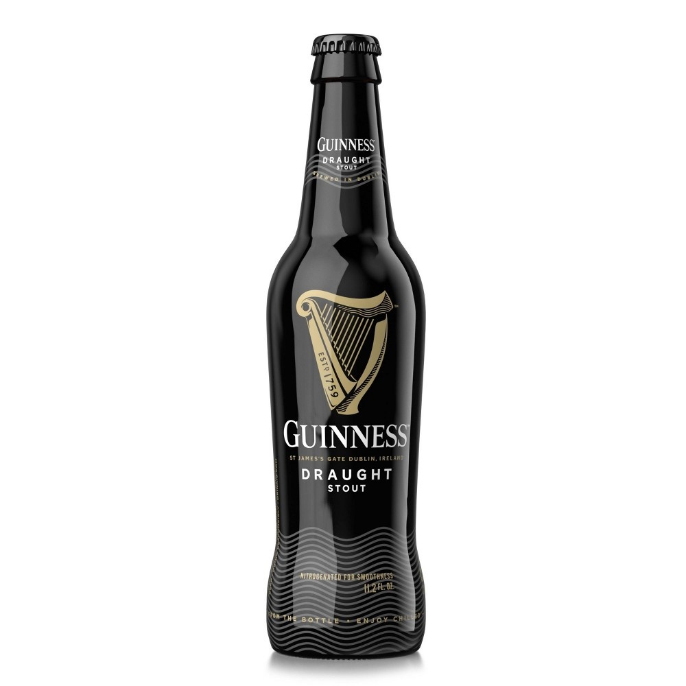 slide 4 of 5, Guinness Draught Beer- 12pk/11.2 fl oz Bottles, 12 ct; 11.2 fl oz