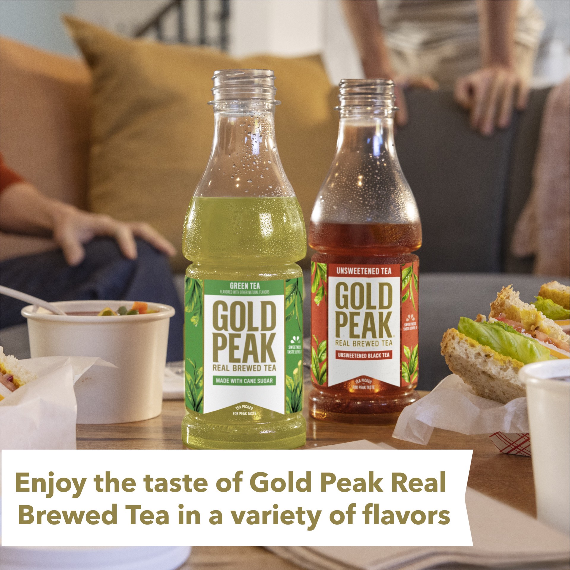 slide 3 of 5, Gold Peak Sweetened Green Tea Bottle, 18.5 fl oz, 18.5 fl oz
