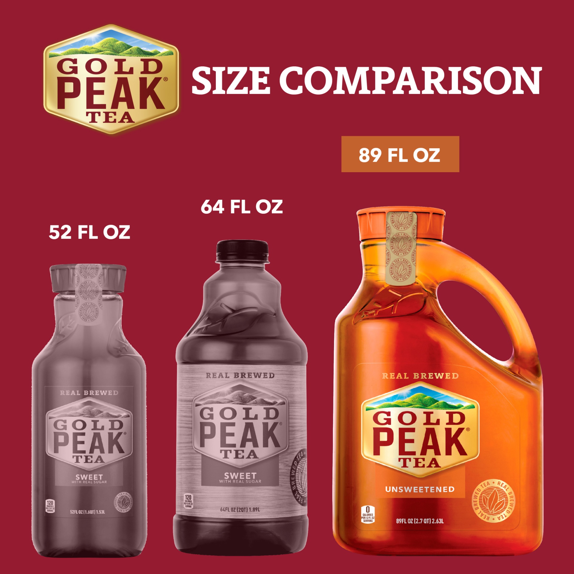 slide 7 of 12, Gold Peak Unsweetened Black Tea Bottle, 89 fl oz, 89 fl oz