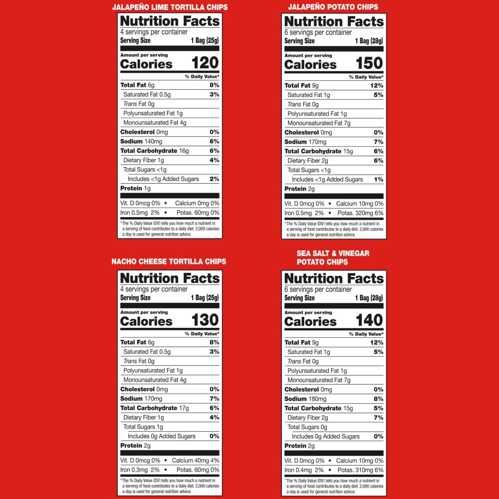 slide 2 of 4, Kettle Brand and Late July Snacks Mix Variety Pack, 20 Count Snack Bags, 19.2 oz