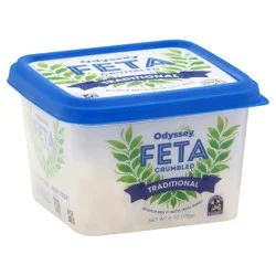 Odyssey Crumbled Traditional Feta 6 oz