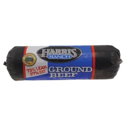 Harris Ranch Ground Beef Chub 73% Lean, 27% Fat 32 Oz