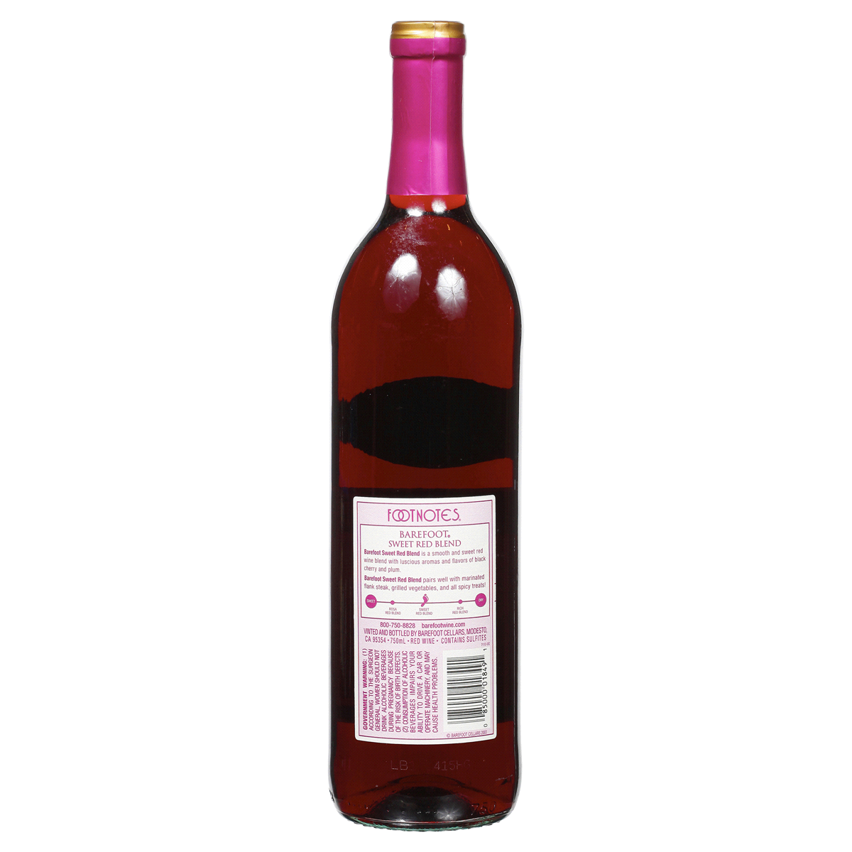 slide 4 of 6, Barefoot Red Wine, 750 ml