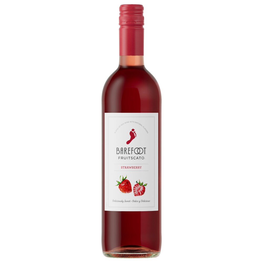 slide 2 of 2, Barefoot Fruitscato Strawberry Sweet Wine 750ml, 750 ml
