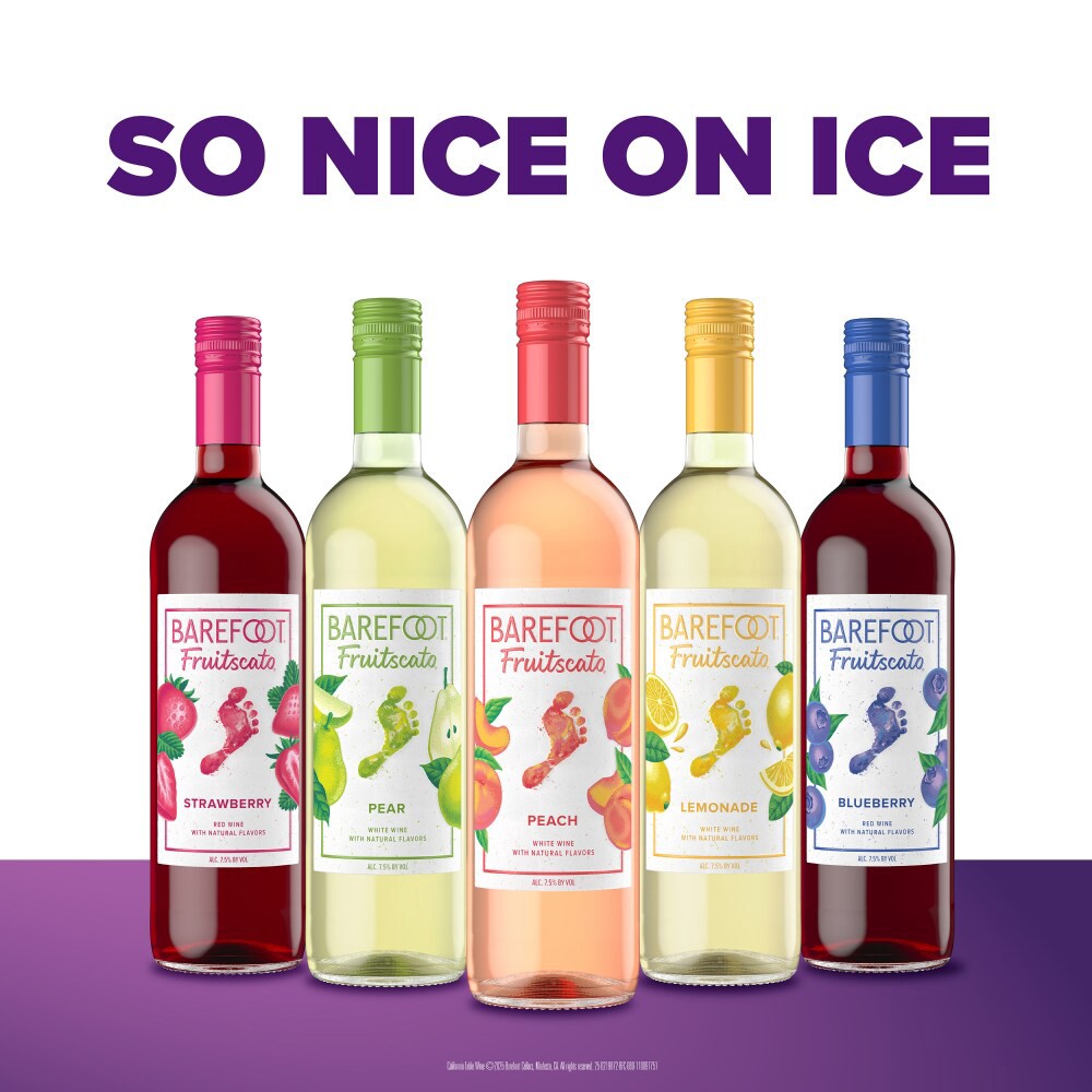 slide 6 of 6, Barefoot Fruitscato Strawberry Sweet Wine 750ml, 750 ml