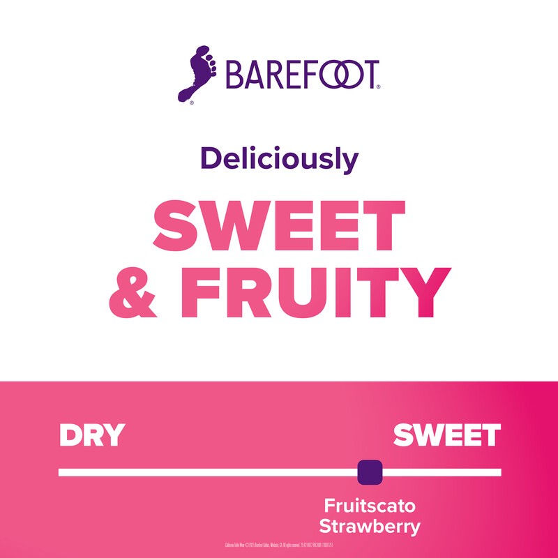 slide 3 of 4, Barefoot Fruitscato Strawberry Sweet Wine 1.5L, 1.5 l