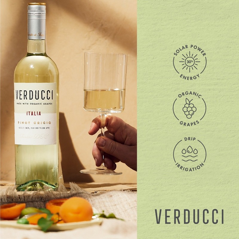 slide 2 of 3, Verducci Pinot Grigio, 25.4 oz