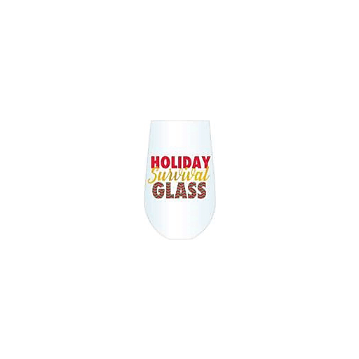 slide 1 of 1, Gibson Home Holiday Survival Stemless Wine Glass, 30 oz