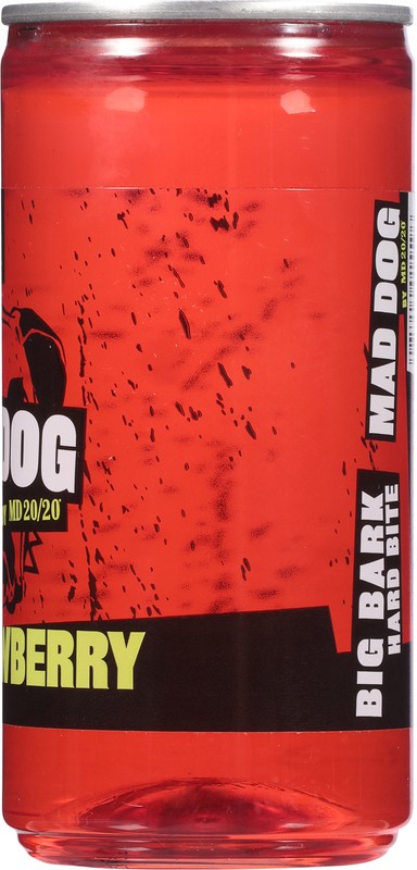 slide 2 of 4, Mad Dog by MD 20/20 Spiked Strawberry Wine 200 ml, 200 ml
