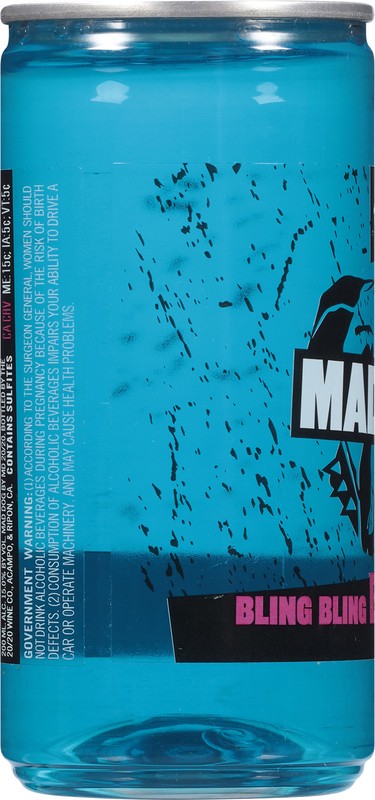 slide 3 of 4, Mad Dog by MD 20/20 Bling Bling Blue Razz Wine 200 ml, 200 ml