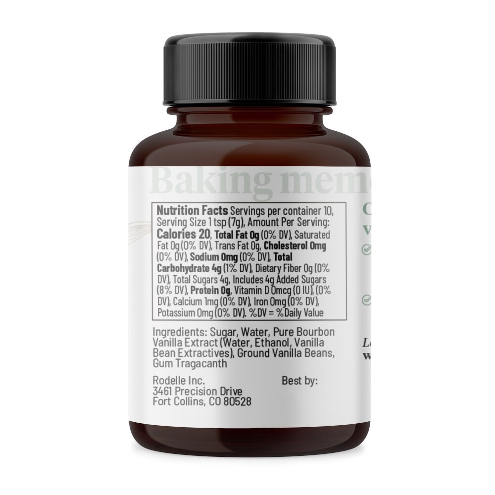 slide 3 of 5, Rodelle All Natural Vanilla Paste, 2 fl oz