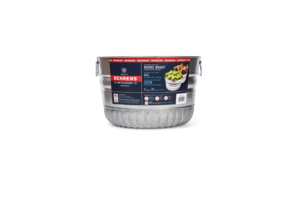 slide 1 of 1, Behrens Round Galvanized Steel Tub - 17.5 X 17.5 X 11.5 Inch, 1 ct