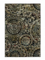 slide 1 of 1, Mohawk Stained Glass Area Rug - Onyx, 60 in x 84 in