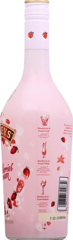 slide 5 of 5, Bailey's Strawberries & Cream Liqueur 750 ml, 750 ml