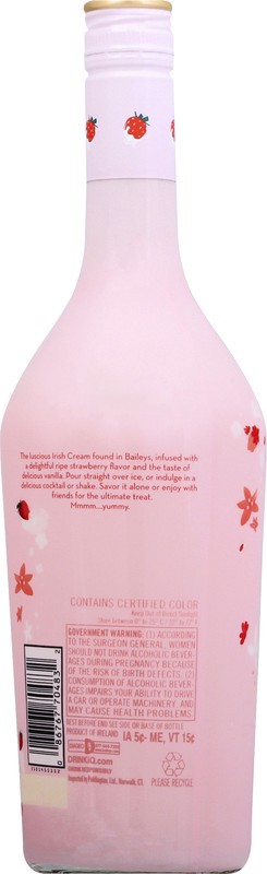 slide 3 of 5, Bailey's Strawberries & Cream Liqueur 750 ml, 750 ml
