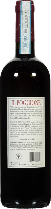 slide 3 of 4, il Poggione Rosso Di Montalcino 750 ml, 750 ml