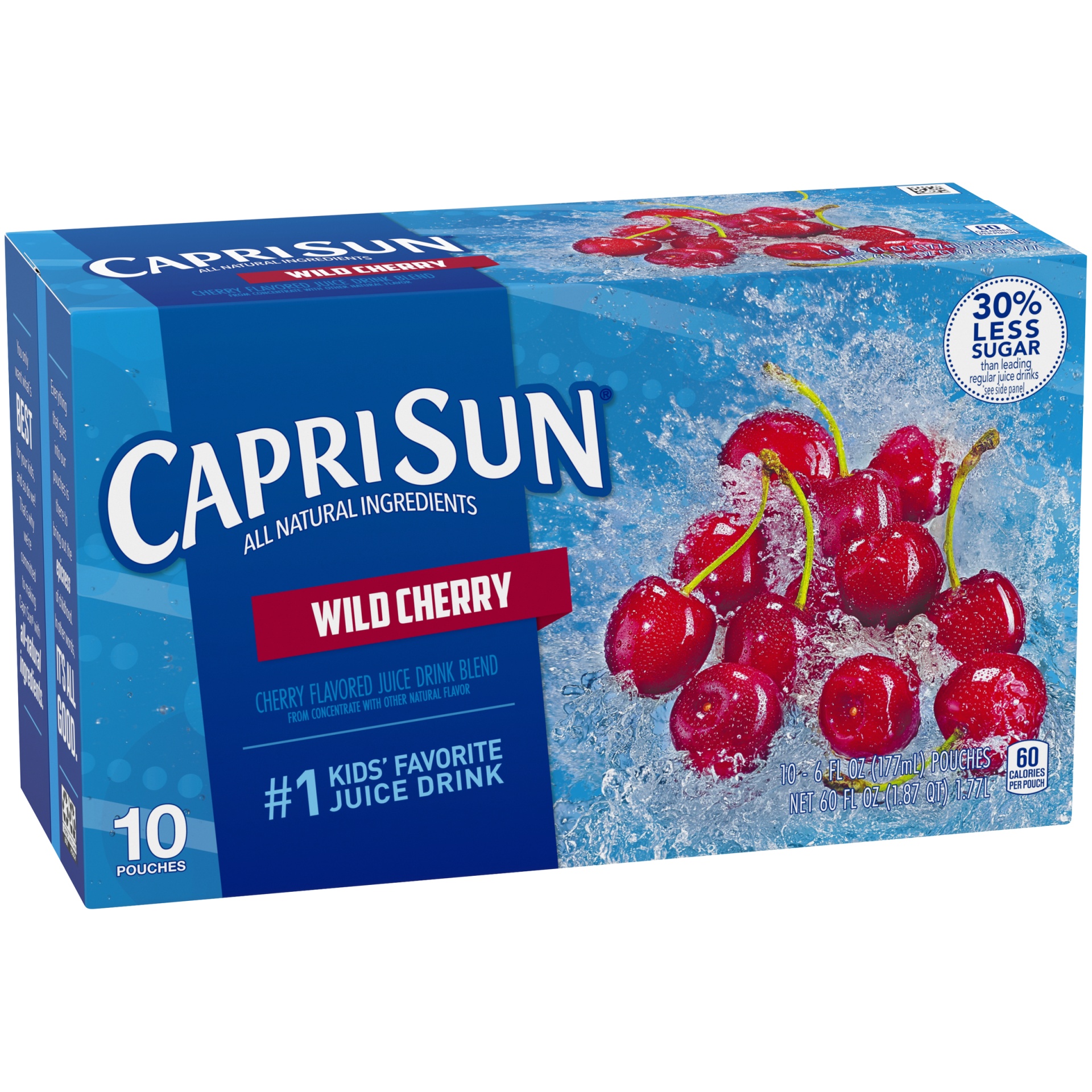 slide 5 of 6, Capri Sun Wild Cherry Naturally Flavored Juice Drink Blend - 10 ct, 10 ct