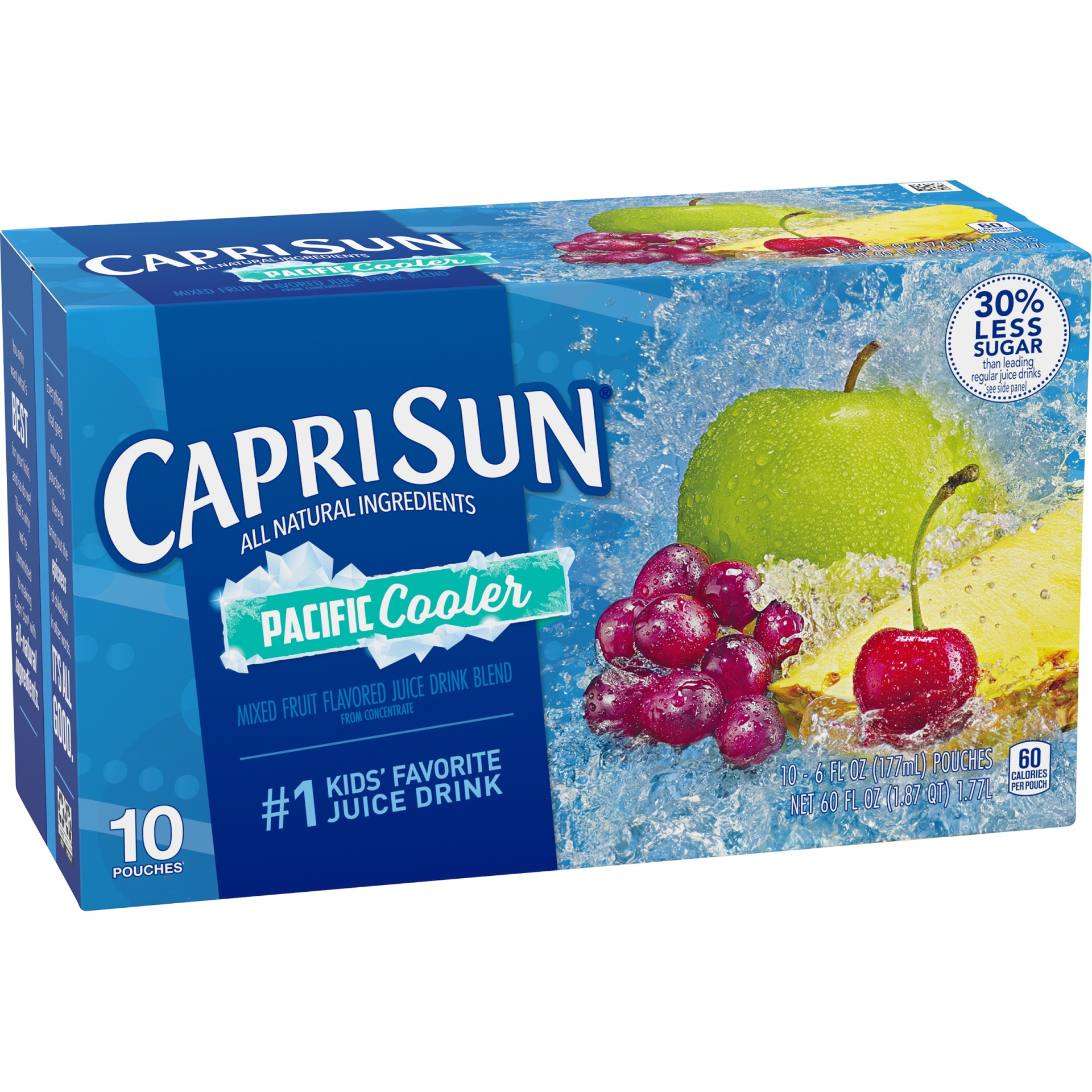 slide 10 of 14, Capri Sun Pacific Cooler Mixed Fruit Naturally Flavored Juice Drink Blend - 10 ct, 10 ct