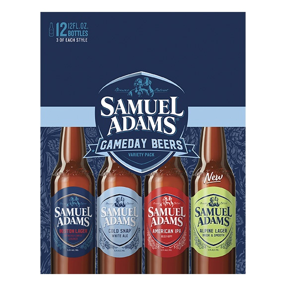 slide 4 of 4, Samuel Adams Prime Time Beers Seasonal Variety Pack Beer (12 fl. oz. Bottle, 12pk.), 12pk; 12 fl oz  