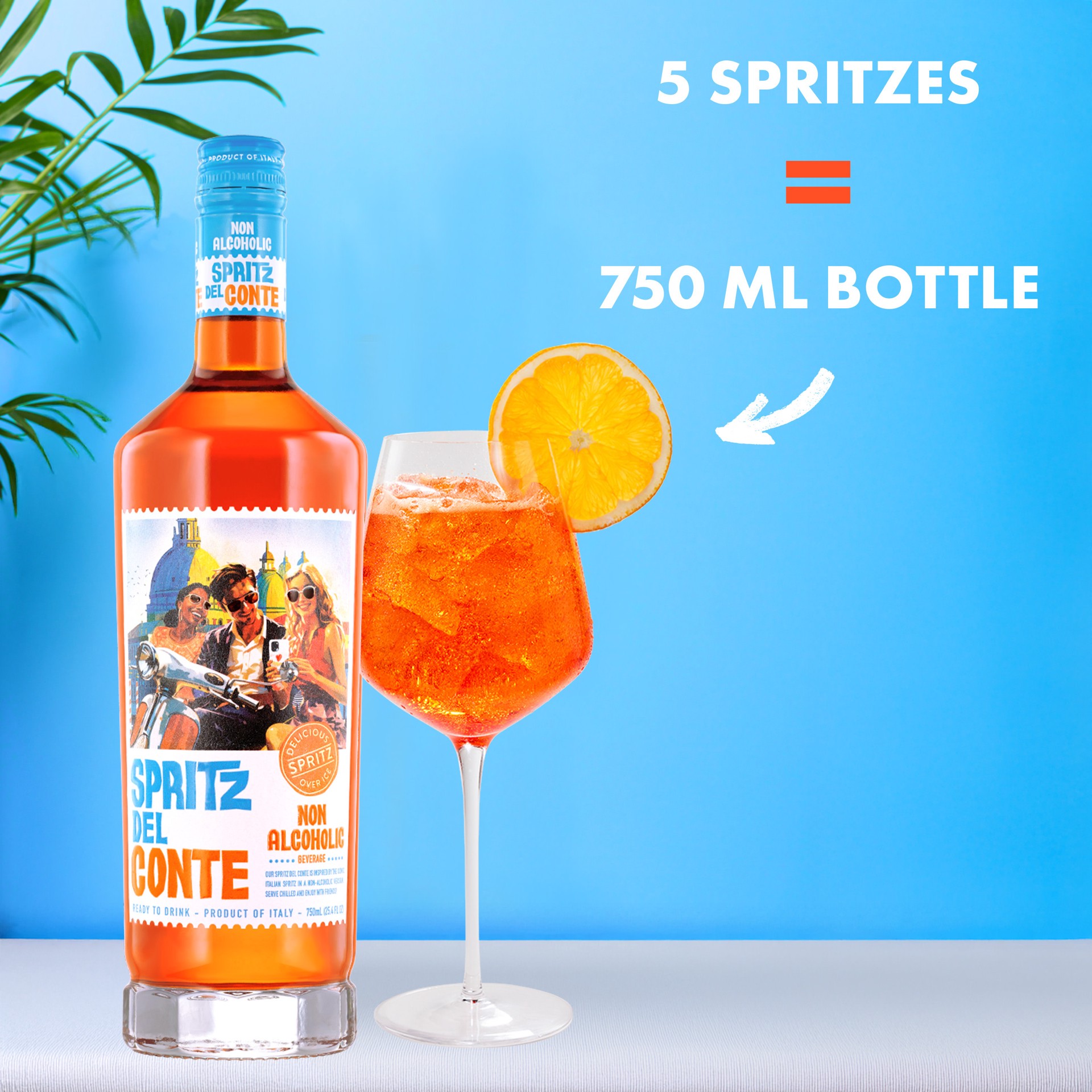 slide 2 of 5, Spritz del Conte Non Alcoholic Beverage 25.4 fl oz, 25.4 fl oz