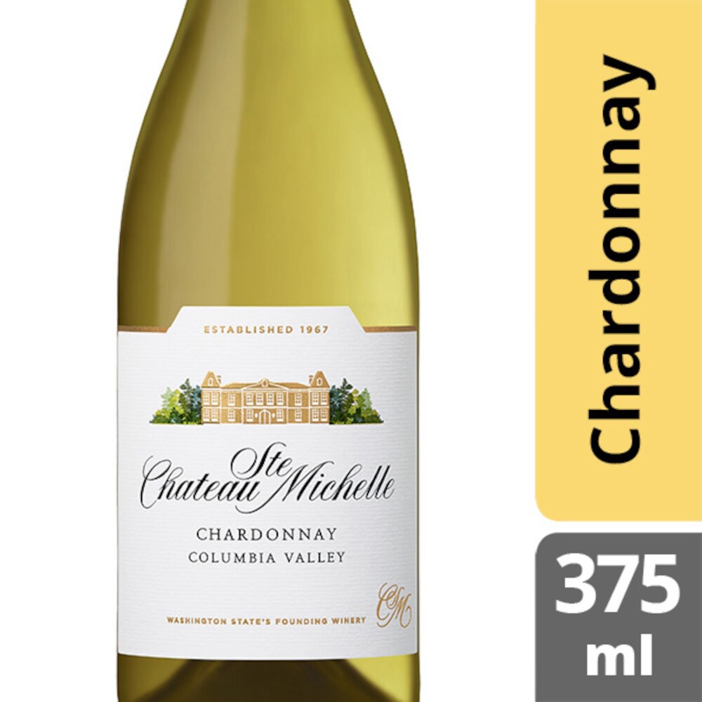slide 2 of 3, Chateau Ste. Michelle Chardonnay, 375 ml