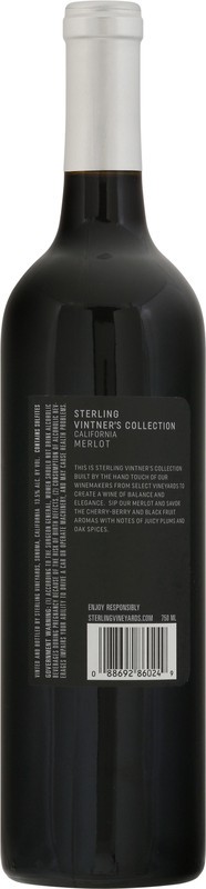 slide 2 of 4, Sterling Vineyards California Merlot 750 ml, 750 ml