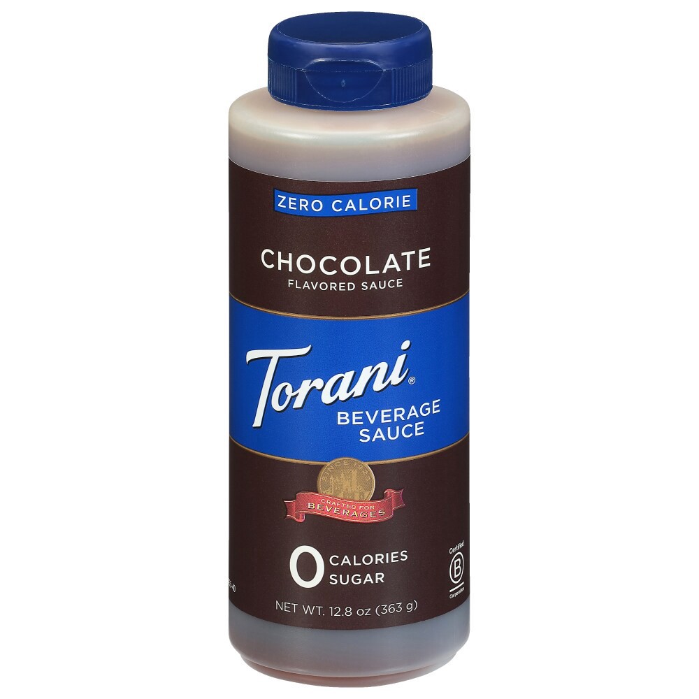 slide 2 of 2, Torani Beverage Sauce, Chocolate Flavored, Zero Calorie, 12.8 oz