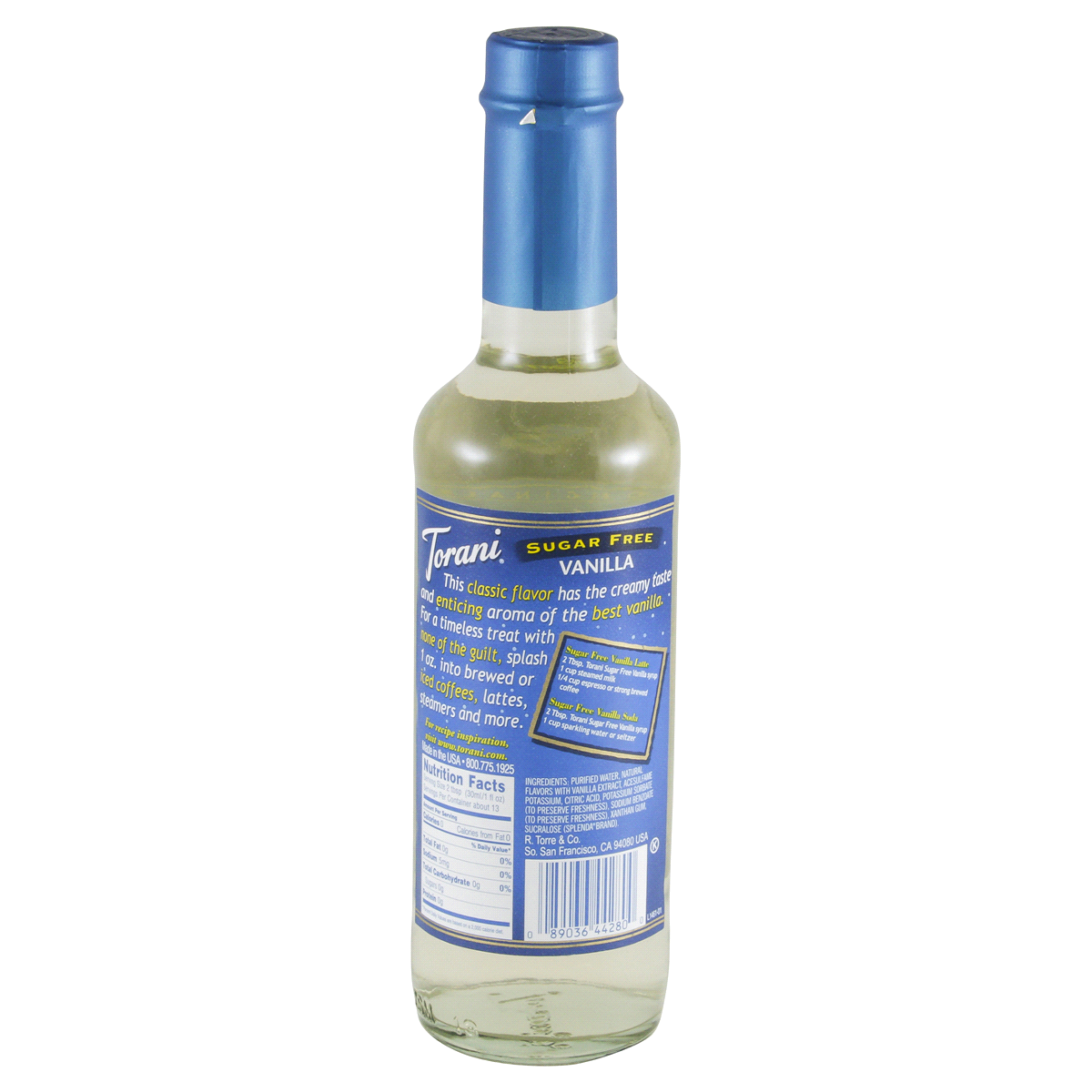 slide 3 of 4, Torani Sugar Free Vanilla Syrup, 12.7 oz
