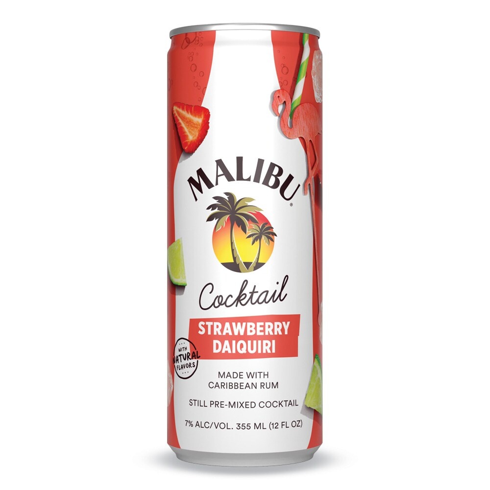 slide 4 of 4, Malibu Strawberry Daiquri Cocktail, 1 ct