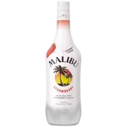 Malibu Flavored Caribbean Rum with Strawberry Liqueur 750mL Bottle