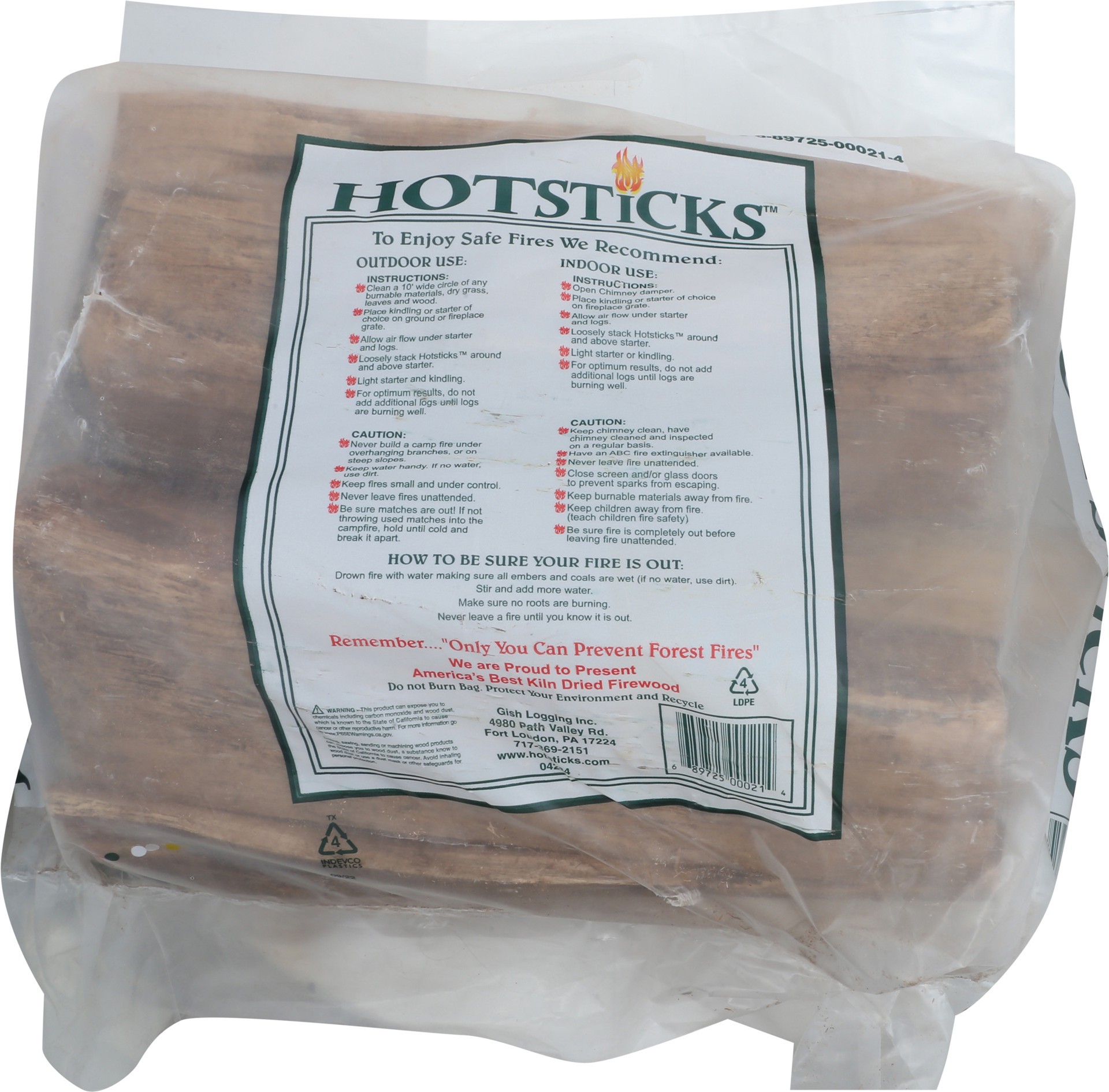 slide 2 of 2, Hotsticks Without Starter Kiln Dried Firewood, 1 ct