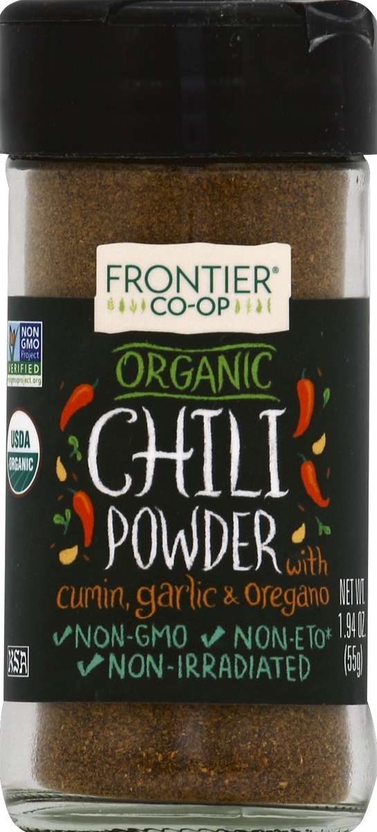 slide 2 of 2, Frontier Chili Powder Org, 1.94 oz