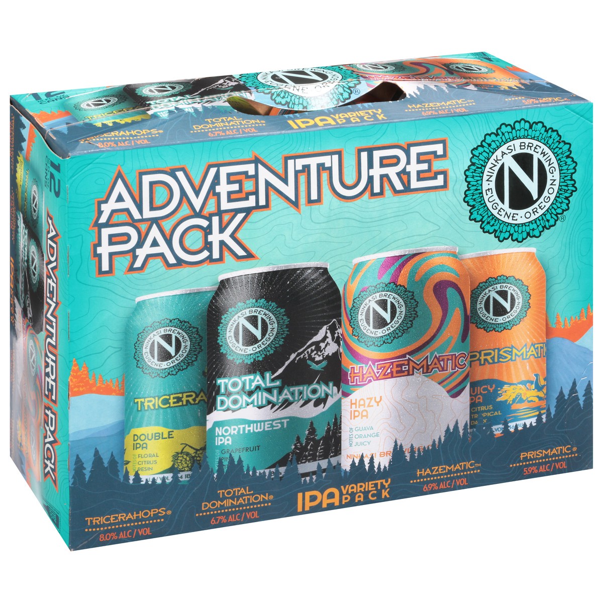 slide 2 of 9, Ninkasi Adventure IPA Beer Variety 12-Pack 12 - 12 fl oz Cans, 12 ct