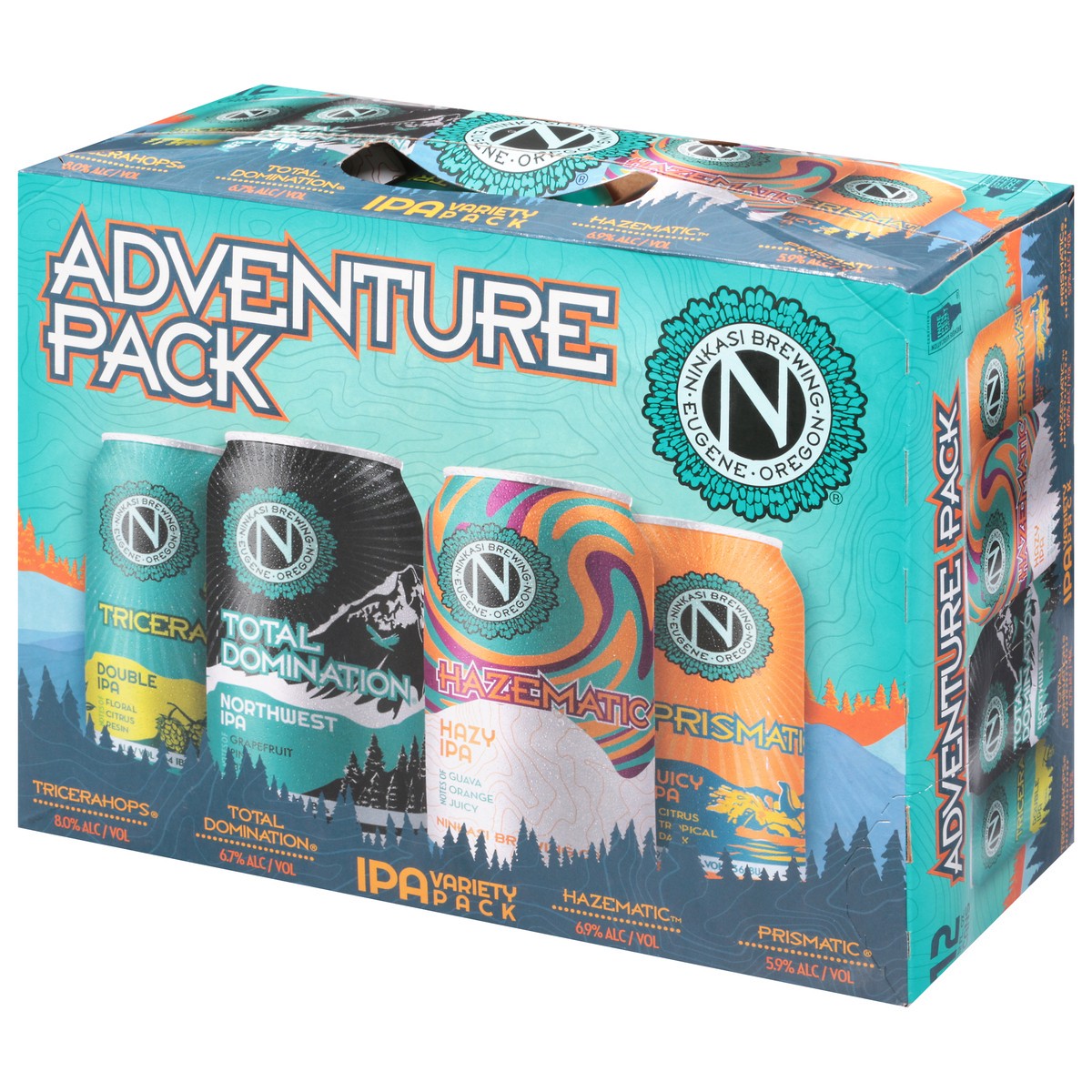 slide 3 of 9, Ninkasi Adventure IPA Beer Variety 12-Pack 12 - 12 fl oz Cans, 12 ct