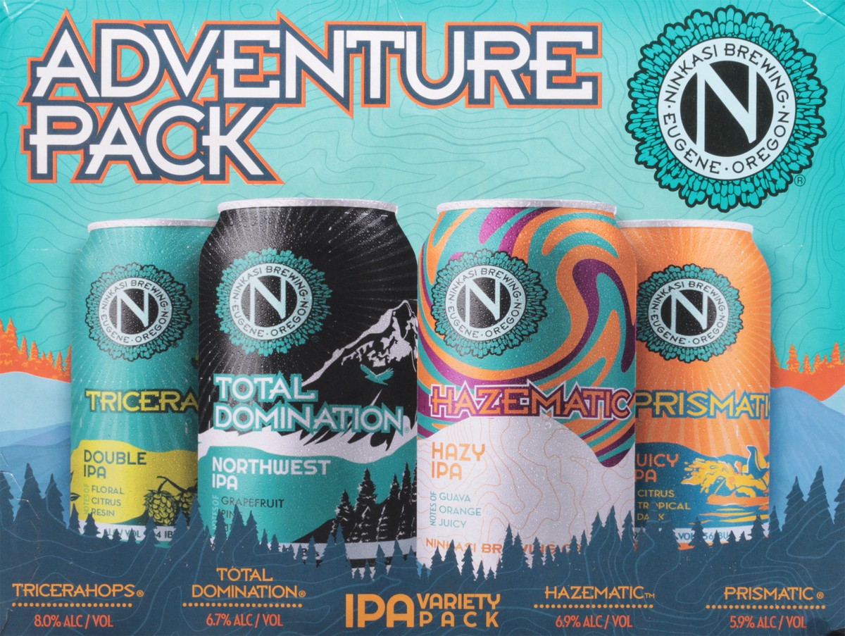 slide 5 of 9, Ninkasi Adventure IPA Beer Variety 12-Pack 12 - 12 fl oz Cans, 12 ct