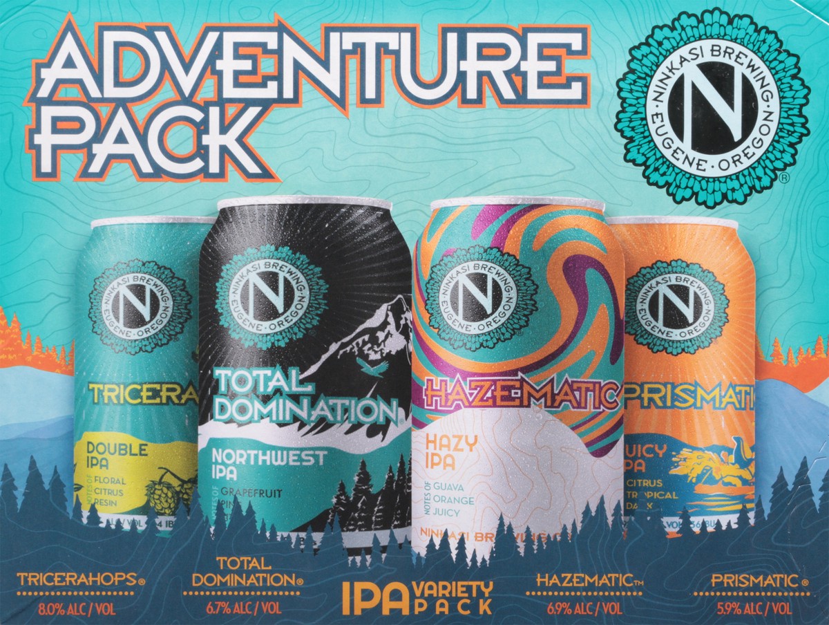 slide 7 of 9, Ninkasi Adventure IPA Beer Variety 12-Pack 12 - 12 fl oz Cans, 12 ct