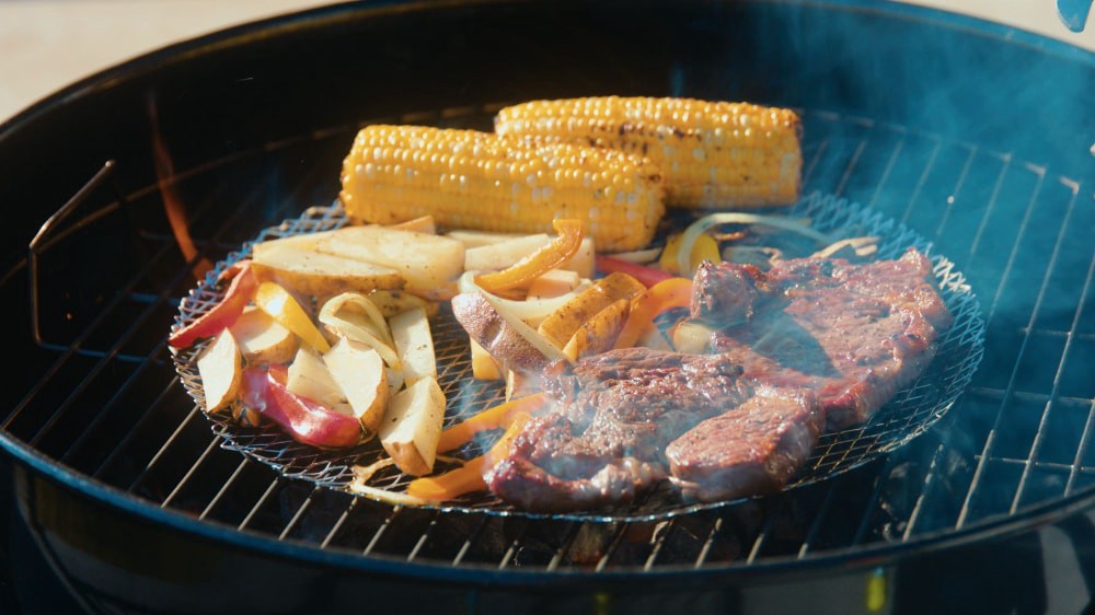 slide 2 of 4, Oscarware Round Disposable Grill Topper, 13 in