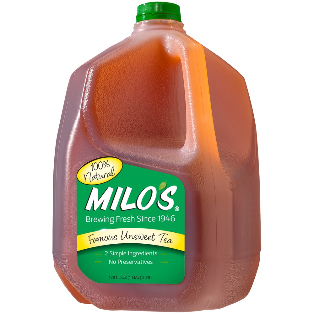 slide 7 of 8, Milo's Tea, Unsweet, Famous, 128 fl oz