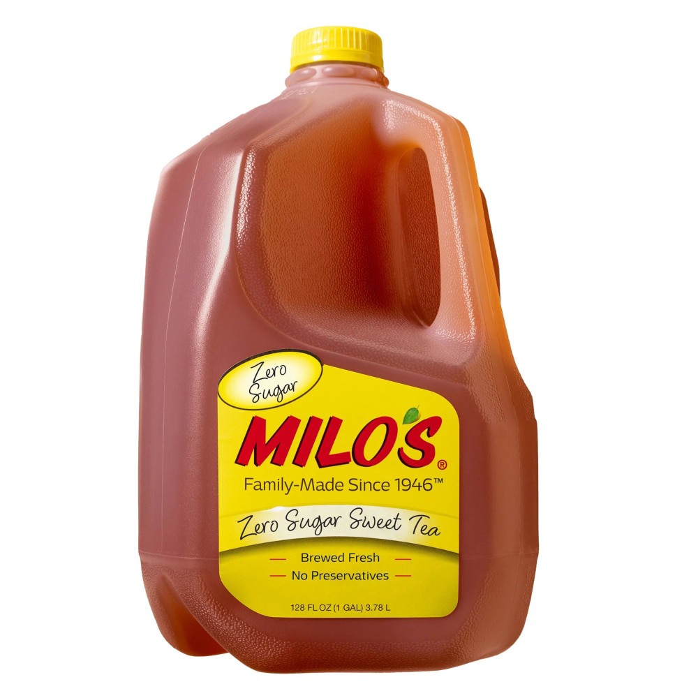 slide 6 of 6, Milo's Zero Sugar Sweet Tea, 128 fl oz