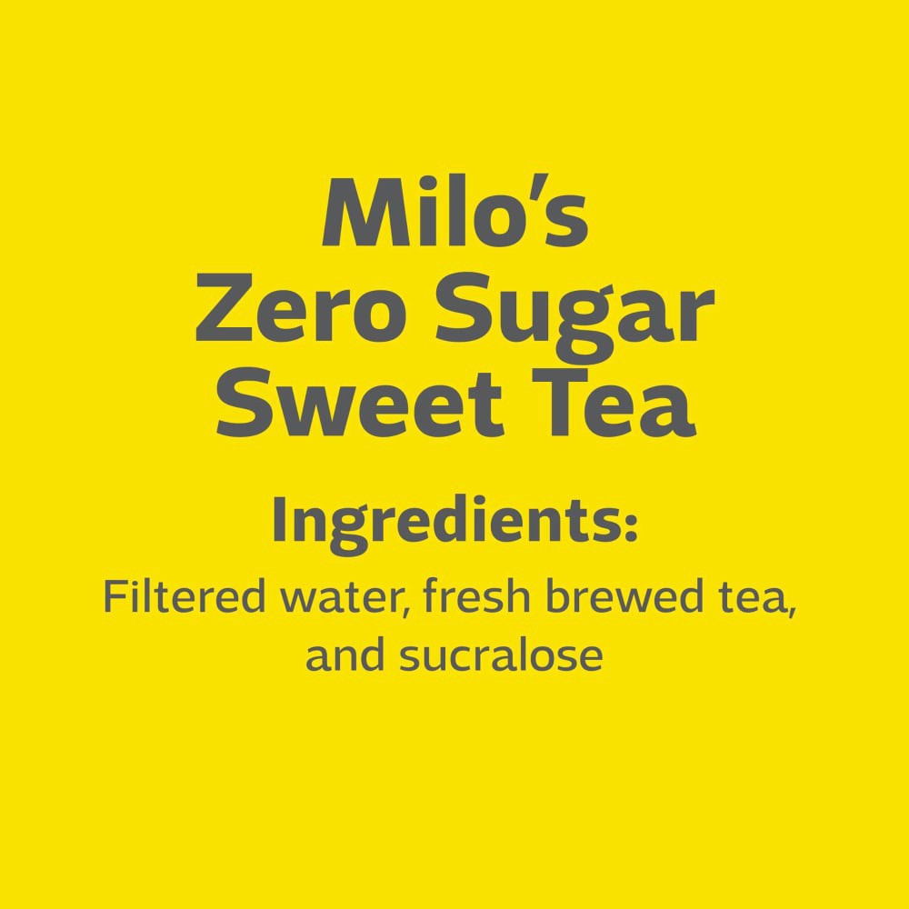 slide 6 of 6, Milo's Zero Sugar Sweet Tea, 1 gal