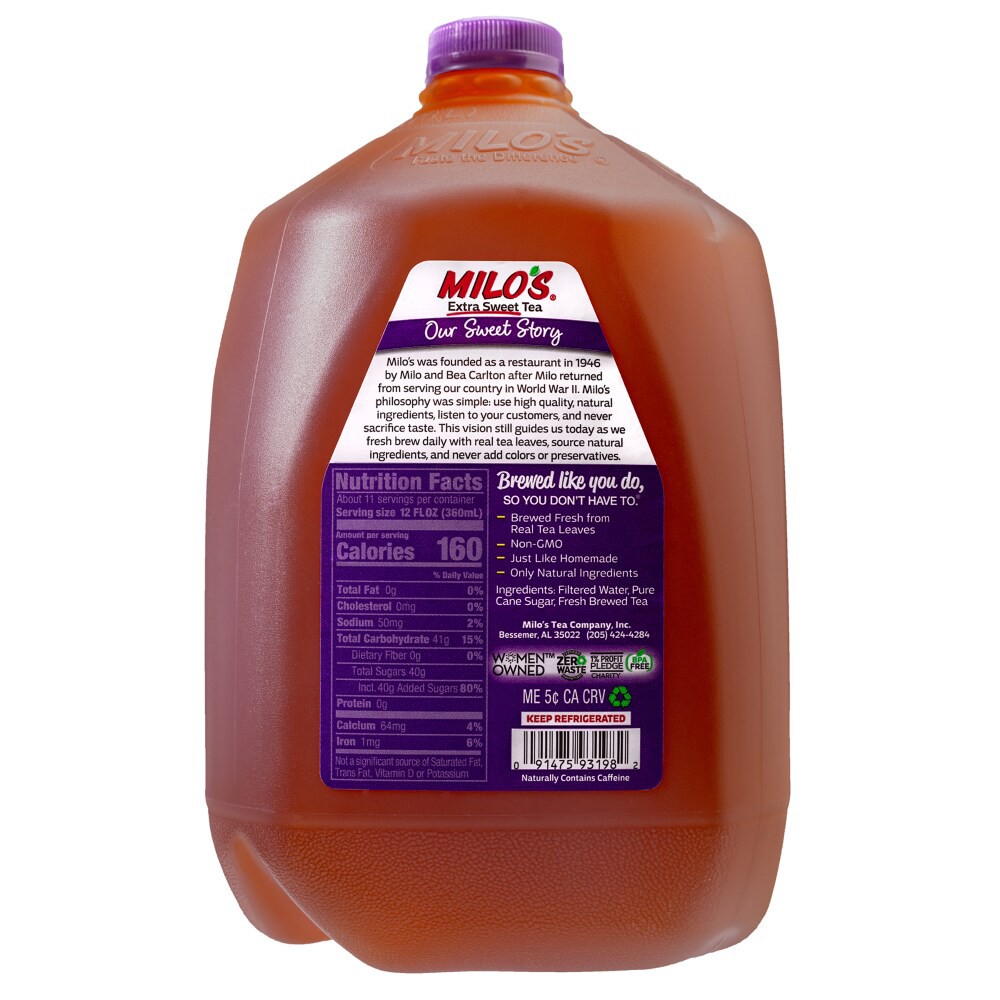 slide 5 of 6, Milo's Extra Sweet Tea - 128 fl Oz, 128 fl oz