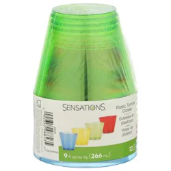 Sensations Plastic Tumbler Glasses - Assorted