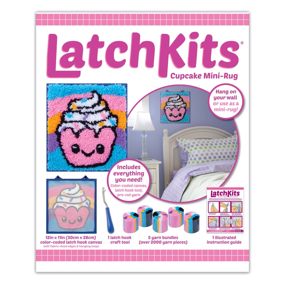 slide 2 of 2, Latchkits Cupcake Mini-Rug, 1 ct